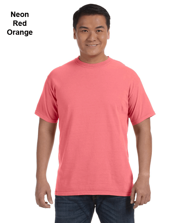 Comfort Colors Adult Heavyweight RS T-Shirt Neon Red Orange