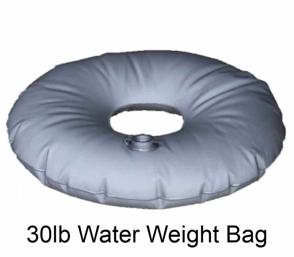 30lb Water Weight Bag – to add mass to signs