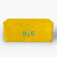 8' Fitted Custom Printed Trade Show Table Cloth