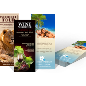 5k 9"H x 4"W 14pt Full Color Marketing Rack Cards